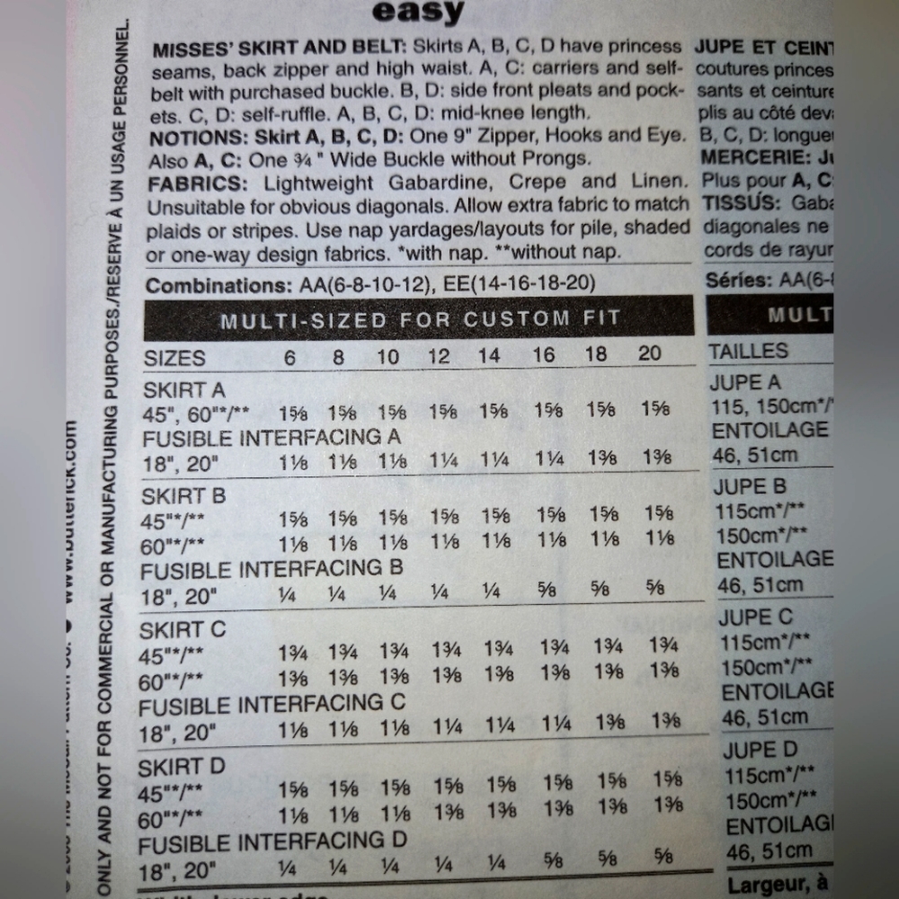 Sewing patterns - Picture 2 of 3